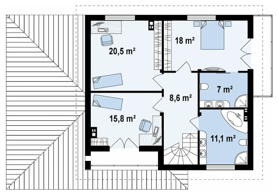 Монолитный дом, 206 кв.м.