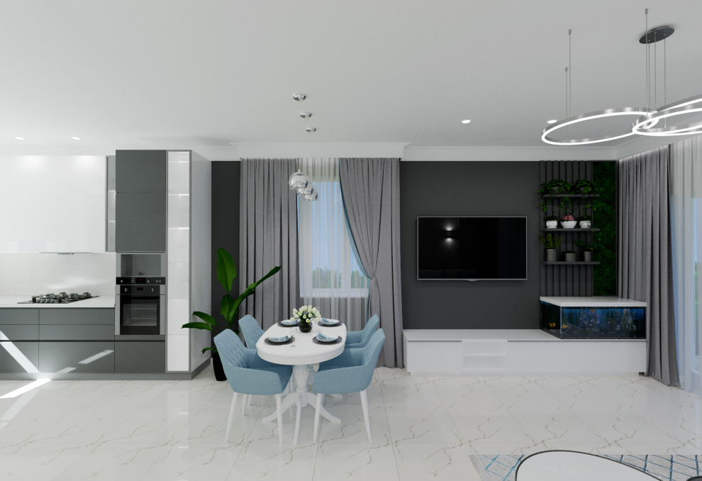 Концепция одноэтажного дома для семейной пары