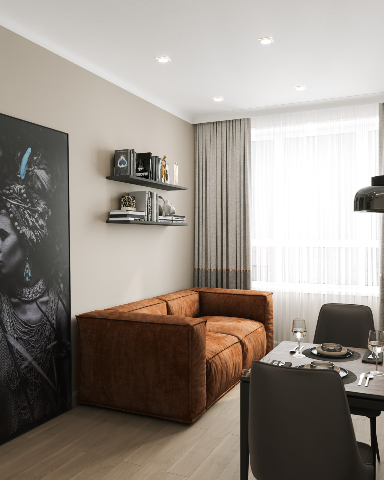 ЖК "Тополя" гостиная