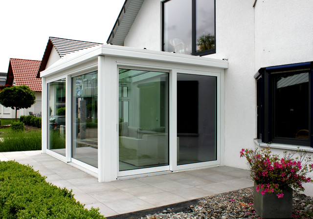 Arcade Eckwintergarten Ecksommergarten Flachdach - Modern