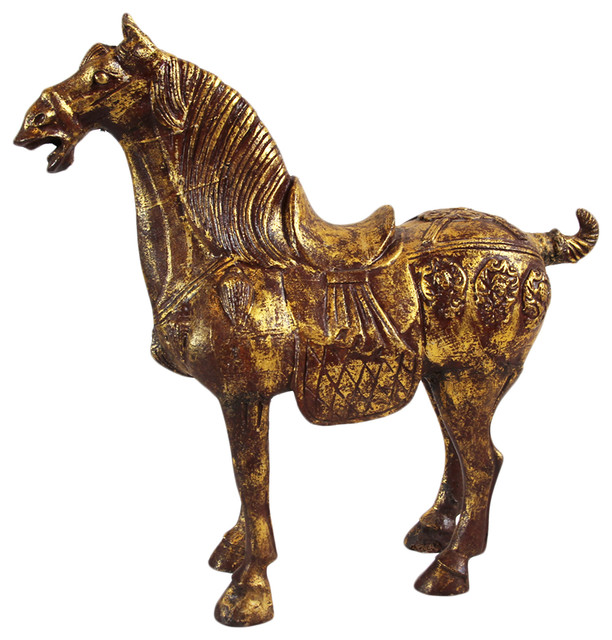 Tang Dynasty Iron Horse Statue Traditional Decorative Objects Tang Dynasty Iron Horse Statue