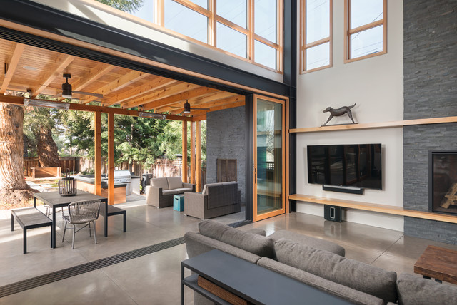 Willow Residence rustic-family-room