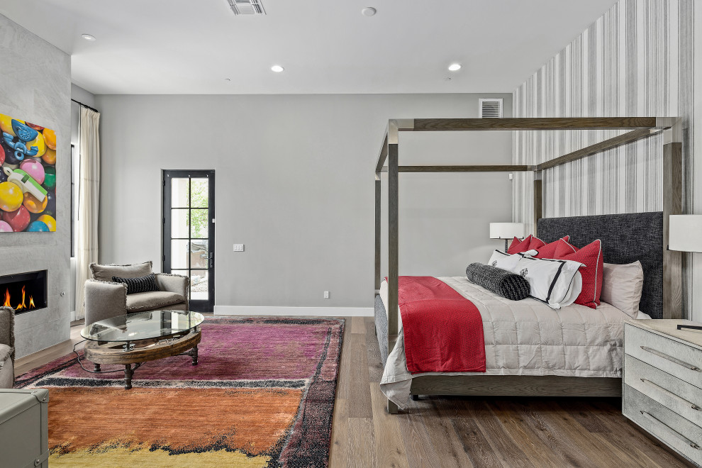 Inspiration for a transitional home design remodel in Phoenix
