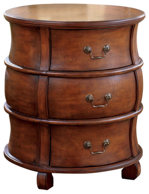 Bentley Plantation Cherry Barrel Table Traditional Side Tables