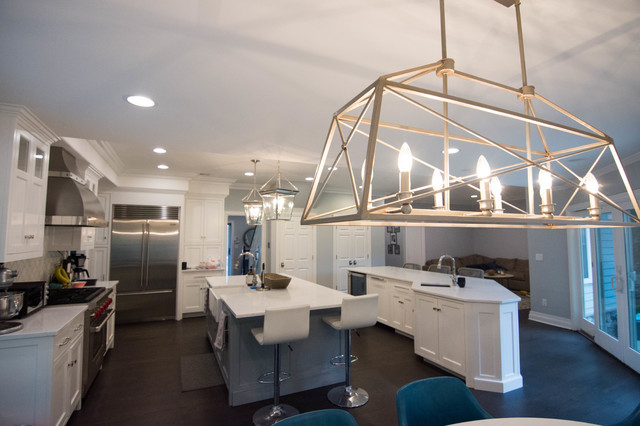 Stunning White Kitchen transitional-kitchen