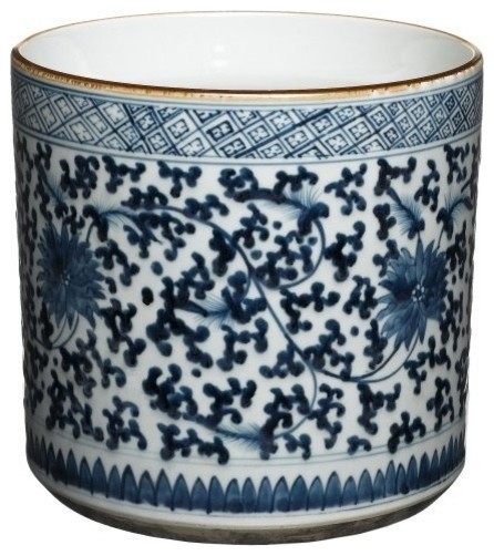 Blue & White Lotus Vase