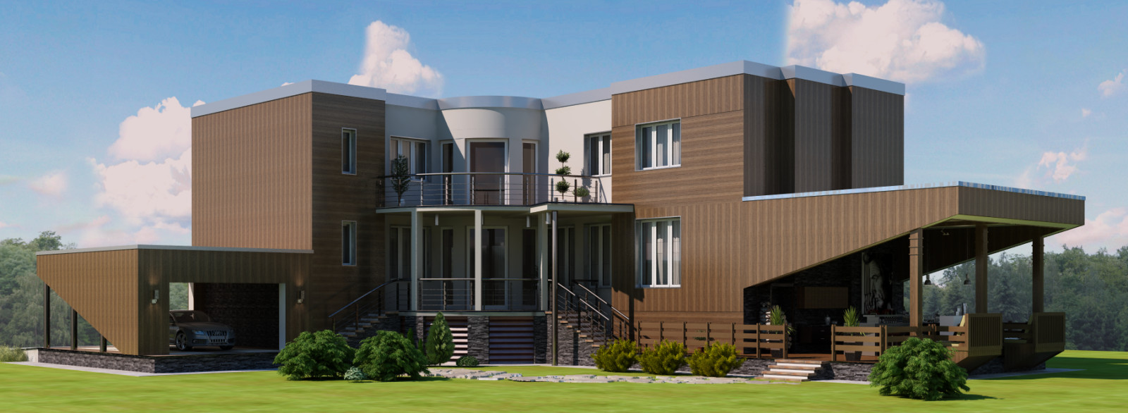 Экстерьер дома в Николиной поляне