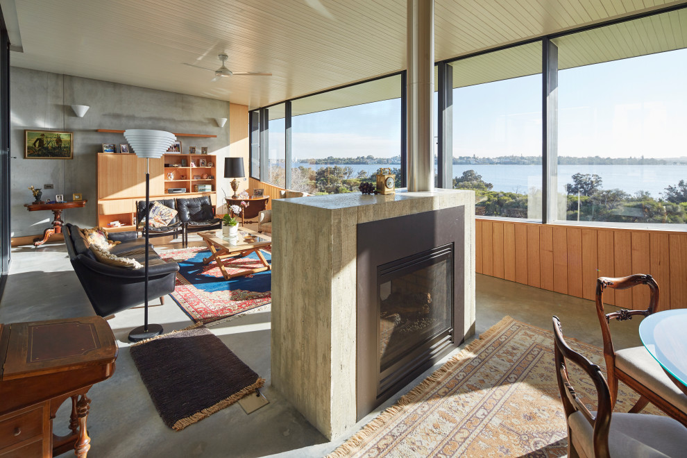 Contemporary living room in Perth.