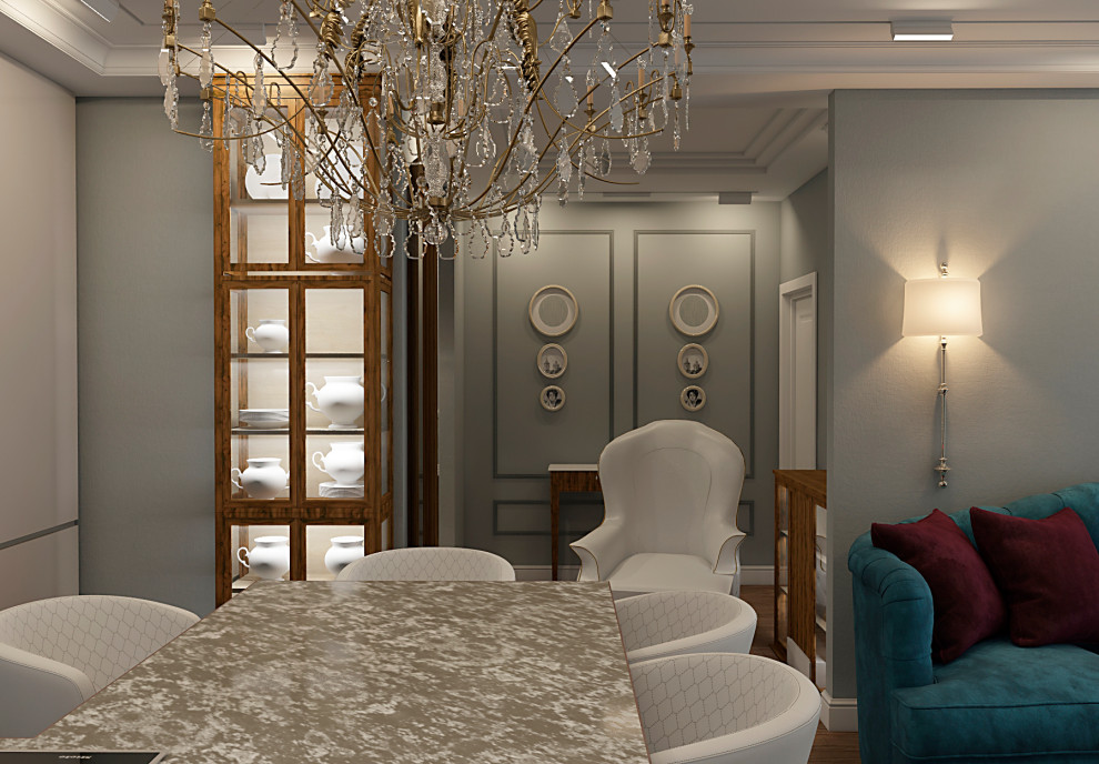 АМЕРИКАНСКАЯ КЛАССИКА DE LUXE (кухня-столовая)