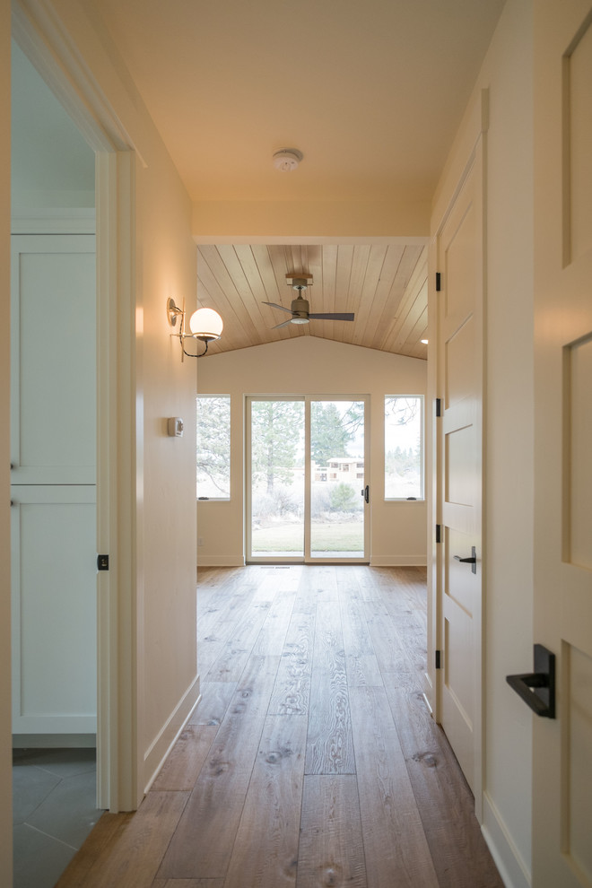 Mid-sized transitional hallway in Other.