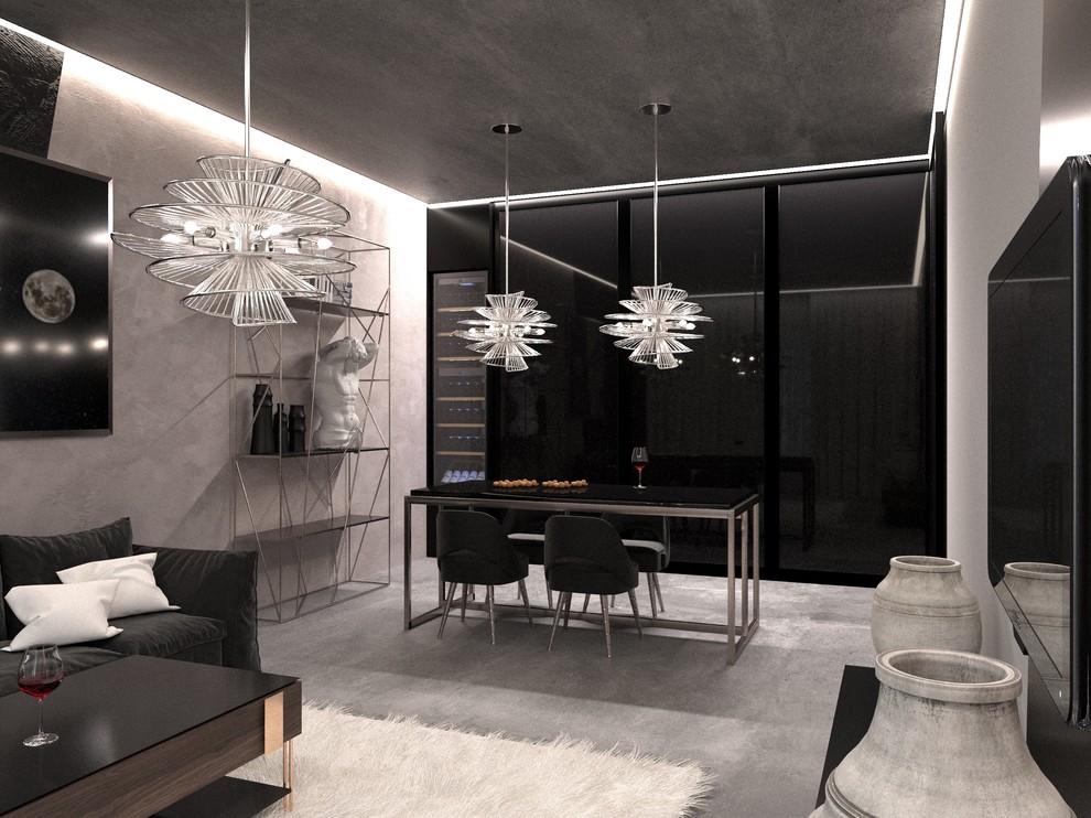 Проект квартиры 85 кв.м.  в стиле гранж, Екатеринбург