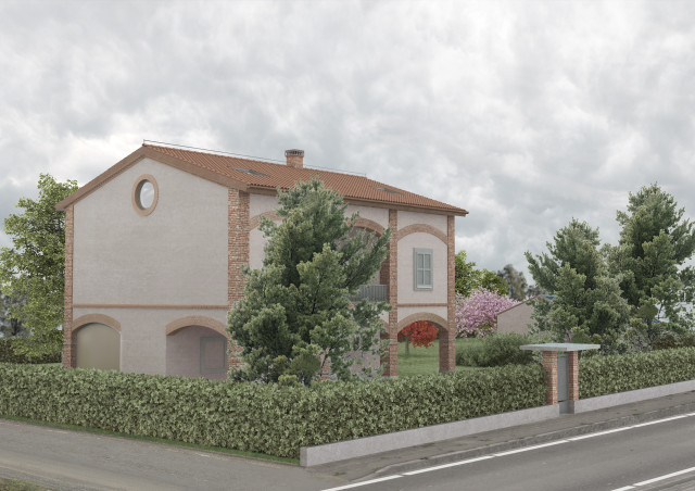 Cascina ad Arcore rustik-fasad