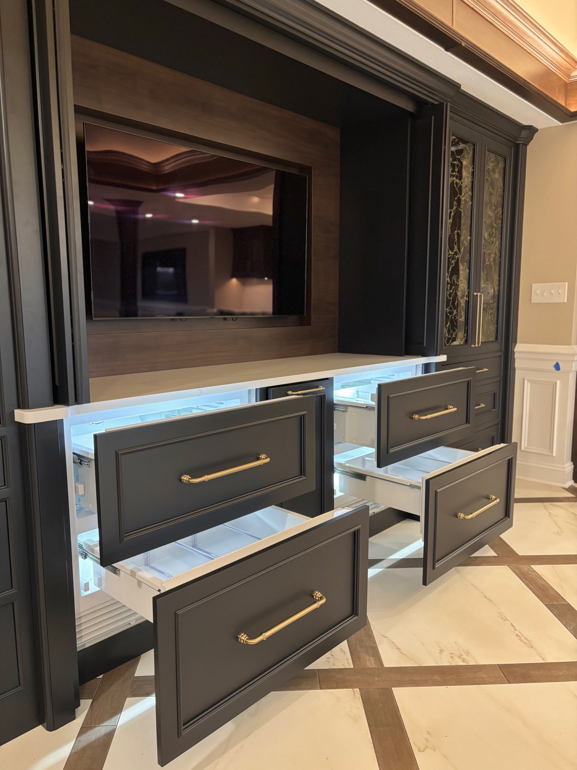 A Luxe and Timeless Lower-Level for Entertaining