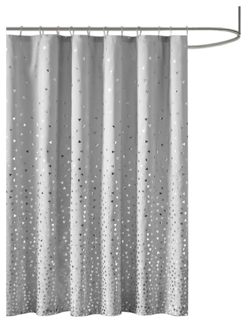 Metallic Stripe Shower Curtain