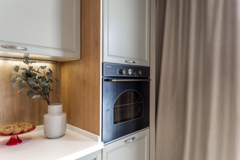 Кухня-гостиная в твидовом костюме