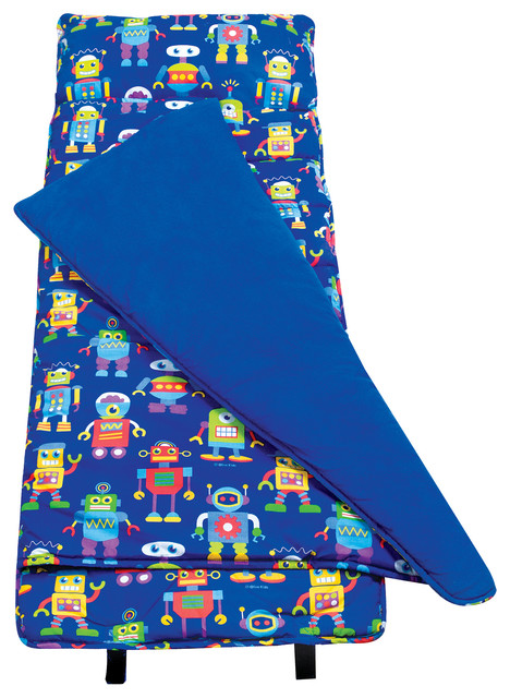 Olive Kids Robots Nap Mat Contemporary Kids Blankets Quilts