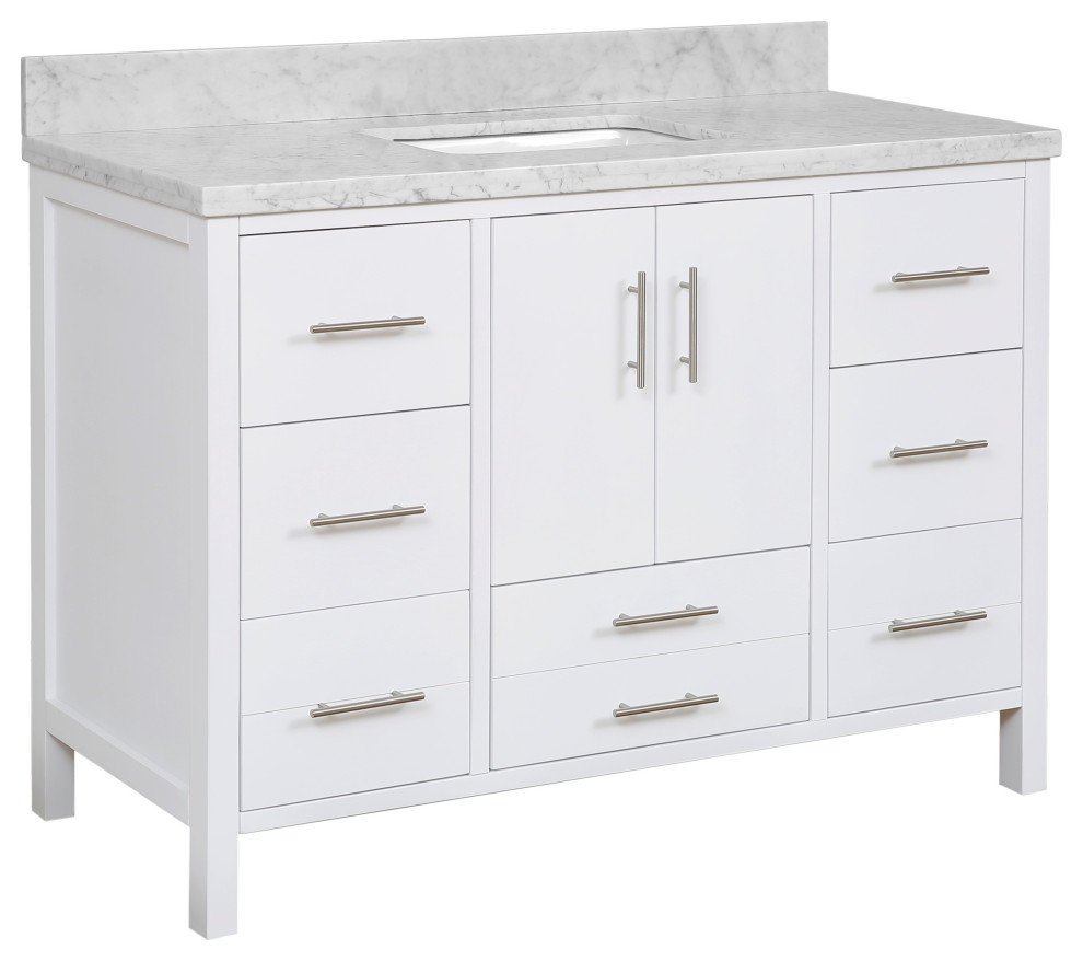 California 48 Bathroom Vanity Transitional Bathroom Vanities And Sink Consoles By Kitchen Bath Collection Houzz