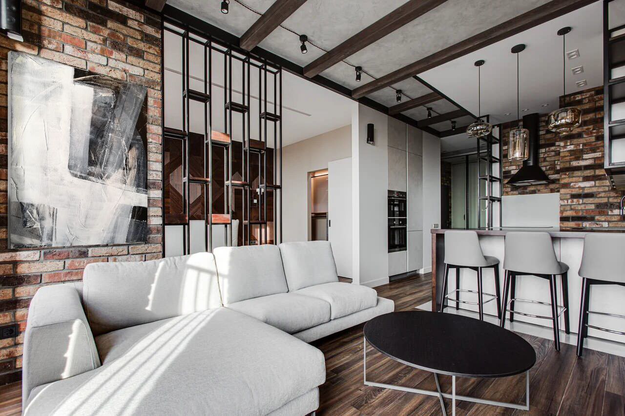 Дизайн интерьера однокомнатной квартиры в ЖК "Union Park"