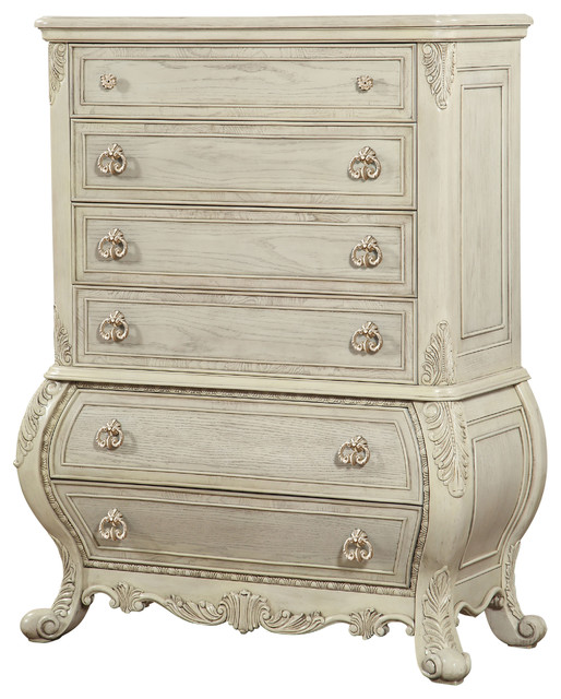 Acme Ragenardus Chest Antique White Victorian Dressers By