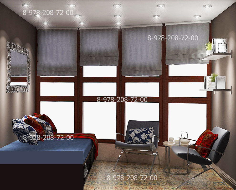 Кухня - балкон - коридор