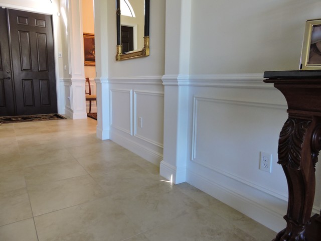 Crown Molding & Millwork klassisk-vardagsrum