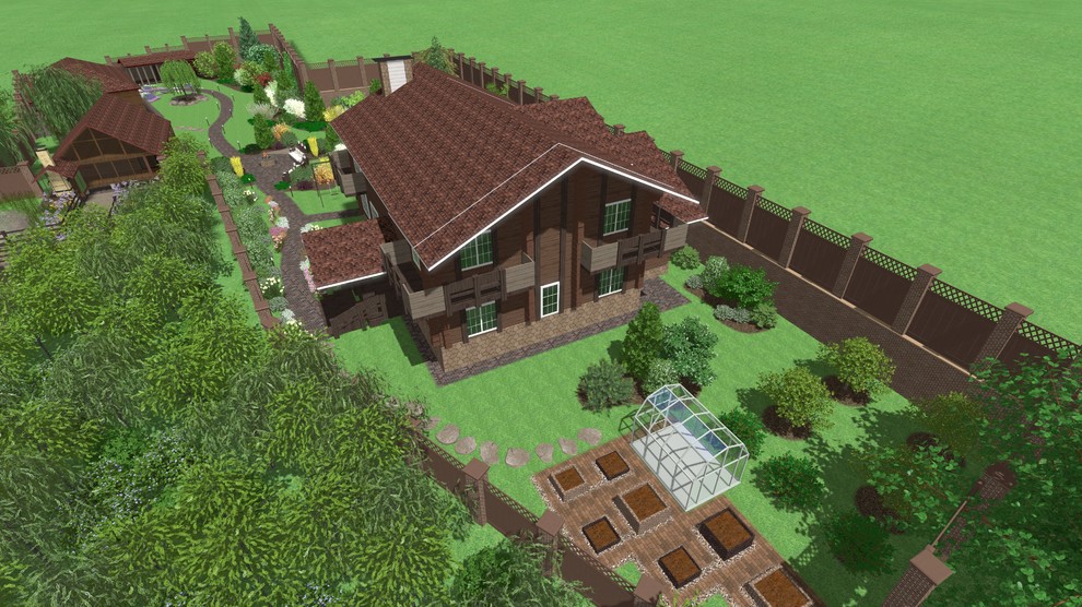 Ландшафтный дизайн проект от компании Каменный Мост.