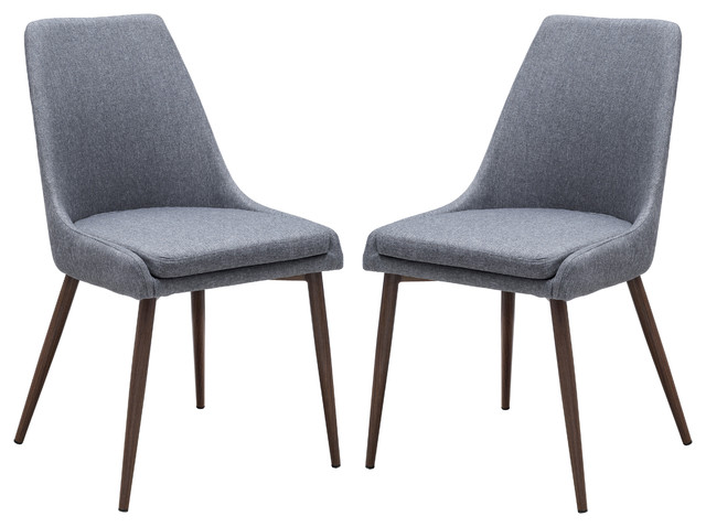 Poly And Bark Ethen Dining Chair Set Of 2 Midcentury Poly And Bark Ethen Dining Chair Set Of 2 Gray