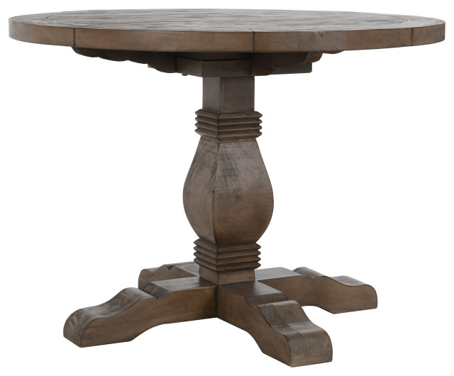 Quincy Reclaimed Pine Round Dining Table by Kosas Home Traditional