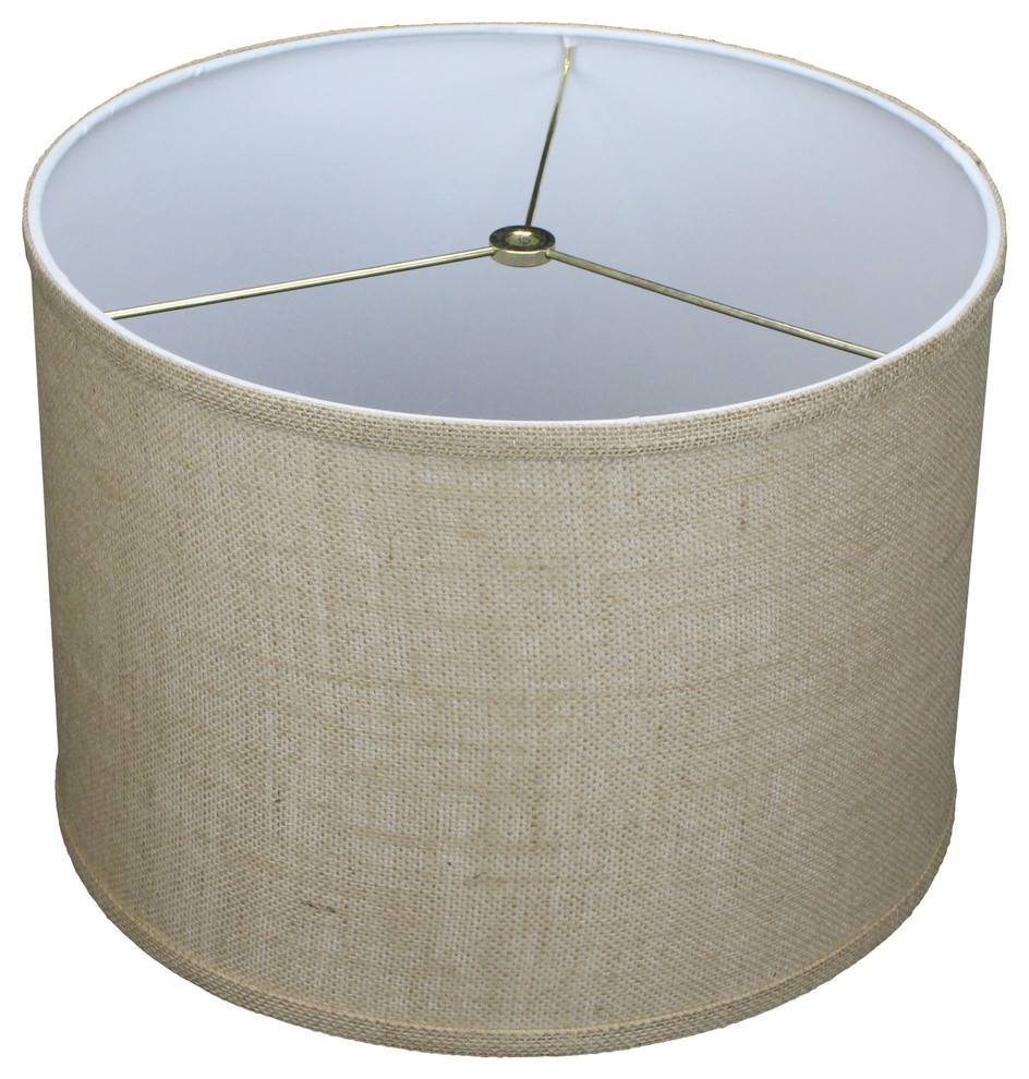 Fenchel Shades, 14"x14"x10" Spider Attachment Drum Lamp Shade