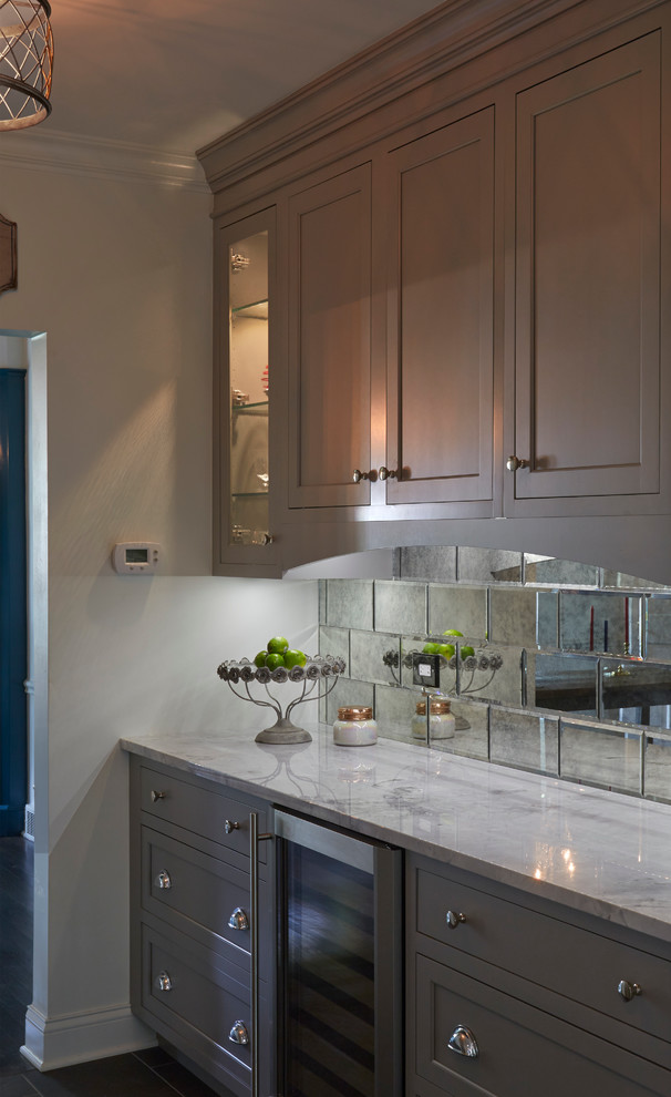 Home design - large transitional home design idea in Chicago