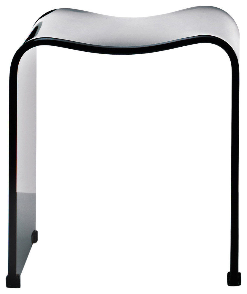 DWBA Backless Acrylic Shower Bench Contemporary Shower Benches