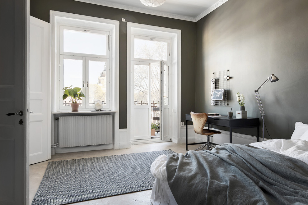This is an example of an industrial bedroom in Stockholm.
