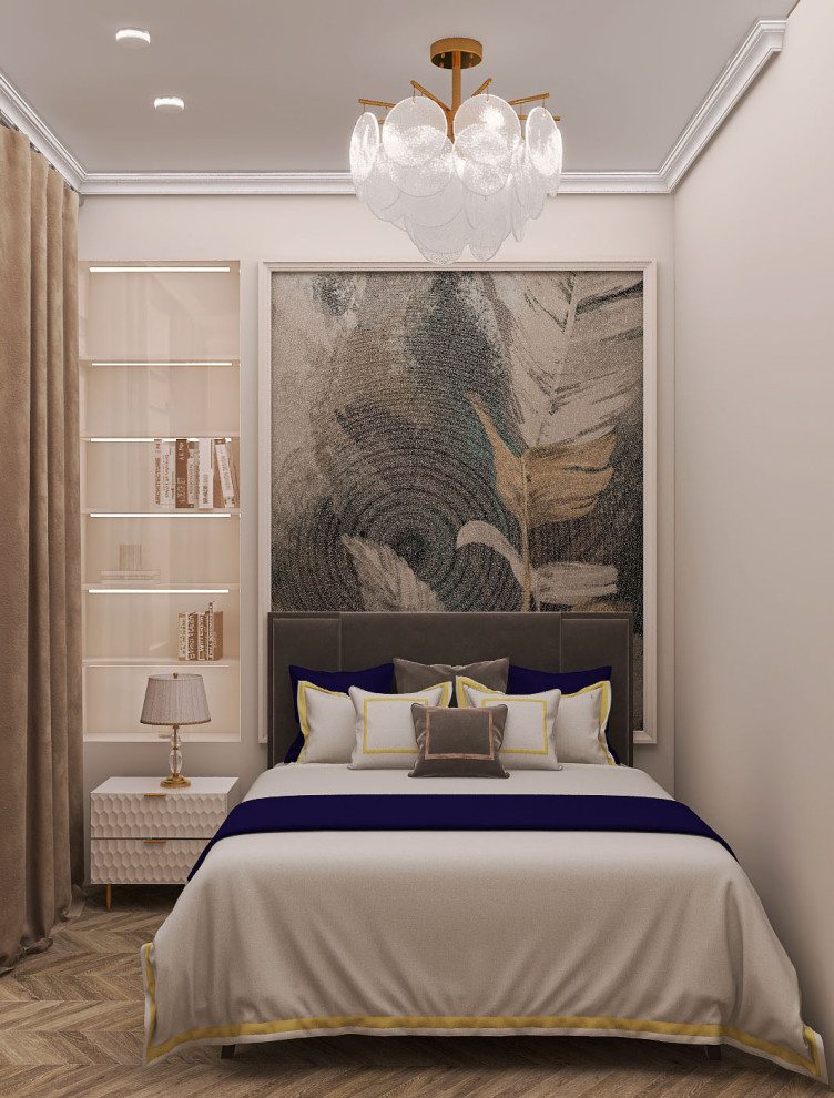 Двухкомнатная квартира. Уютный, лаконичный, но в меру роскошный интерьер для сем