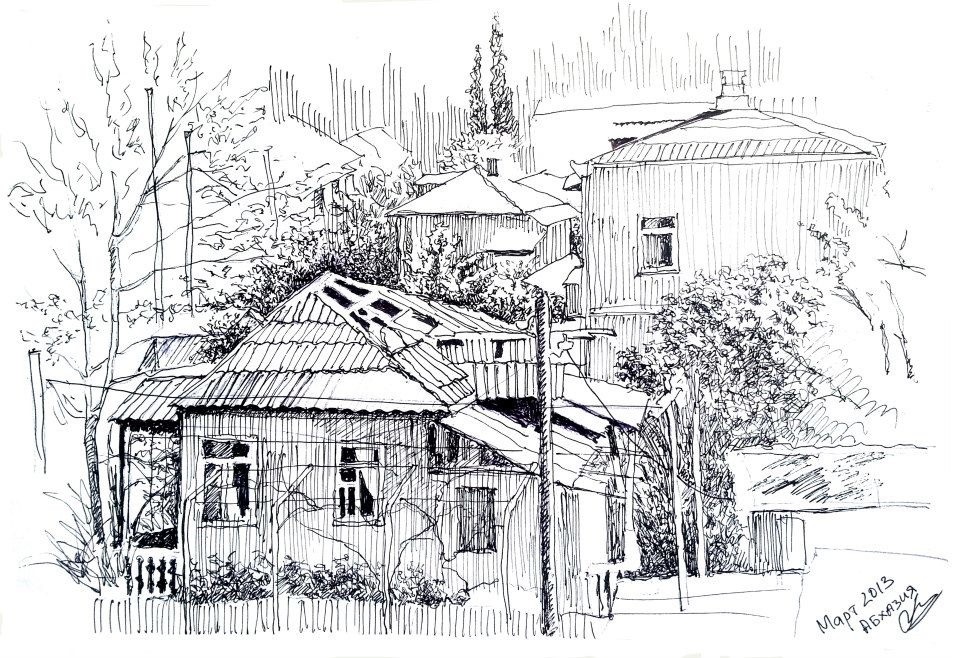 Мои черно-белые рисунки