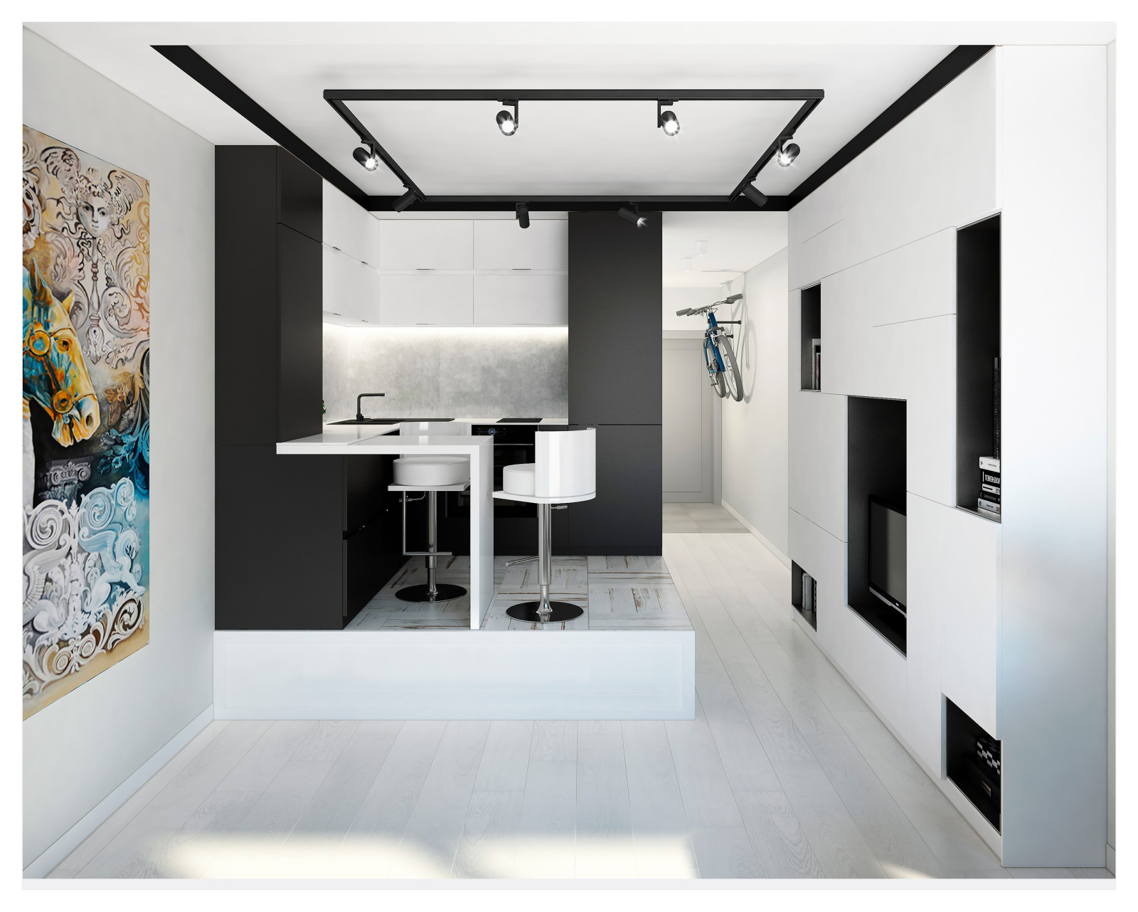 Дизайн квартиры для молодого парня ЖК"LUNA"