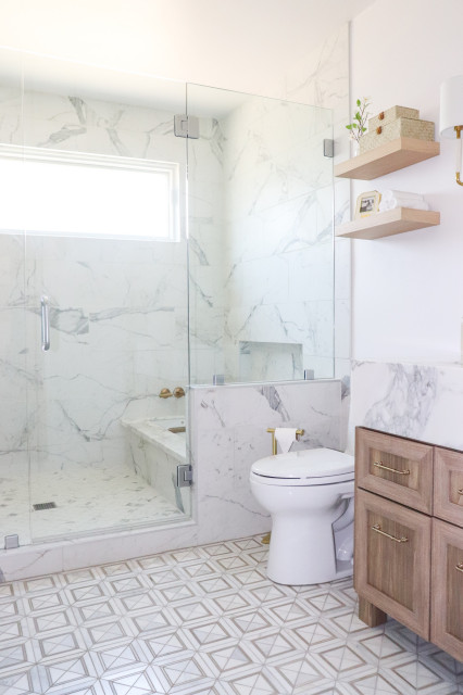 Bathroom of the Week: Dramatic Black Walls and Art Deco Style