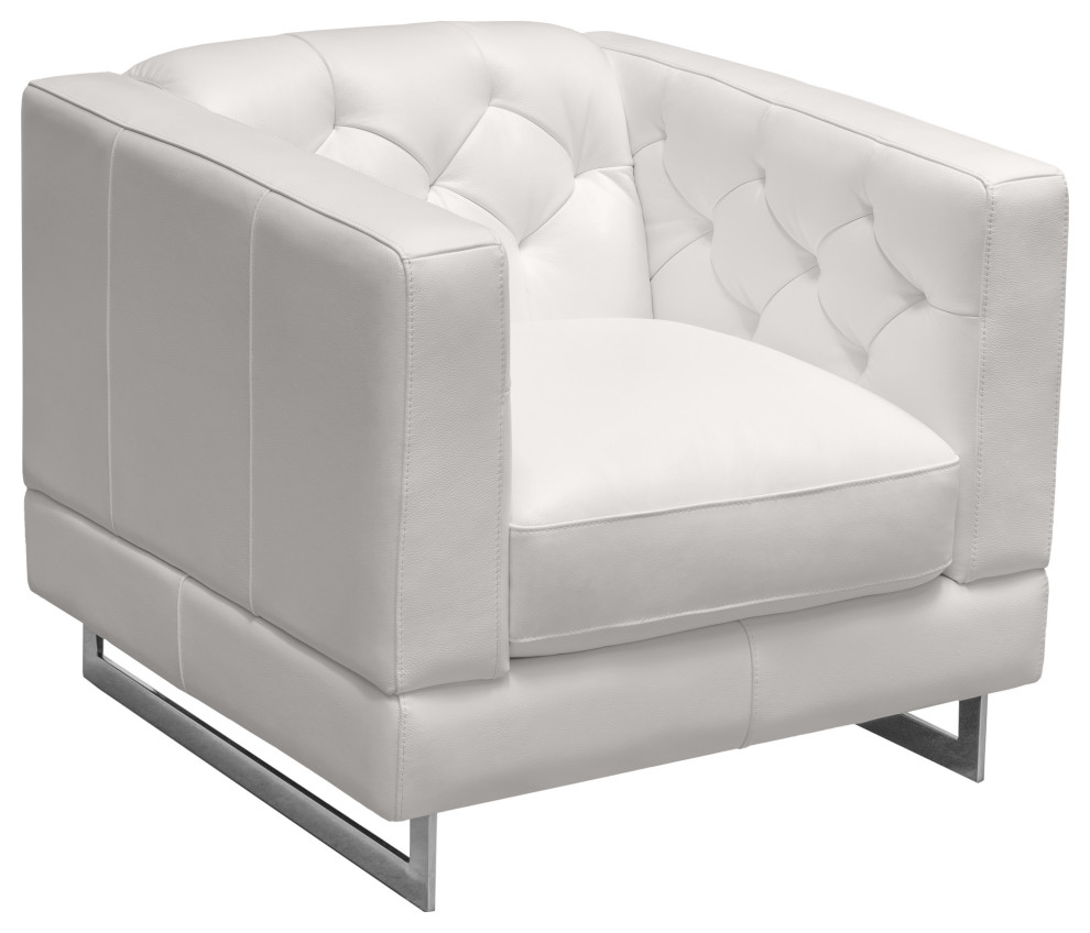 Elizabethet Leather Chair Contemporary Armchairs And Accent Chairs