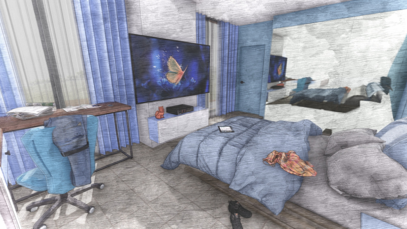 Планировки существующего коттеджа и планировка территории