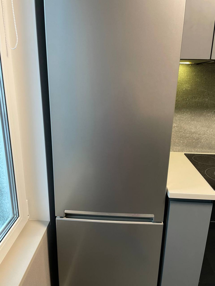 Реализация кухни по дизайн-проекту в однокомнатной квартире, 2022