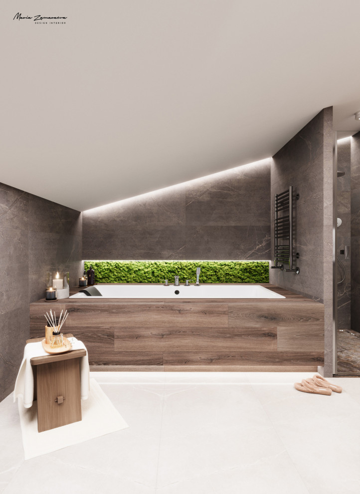 Дизайн-проект дома с камином