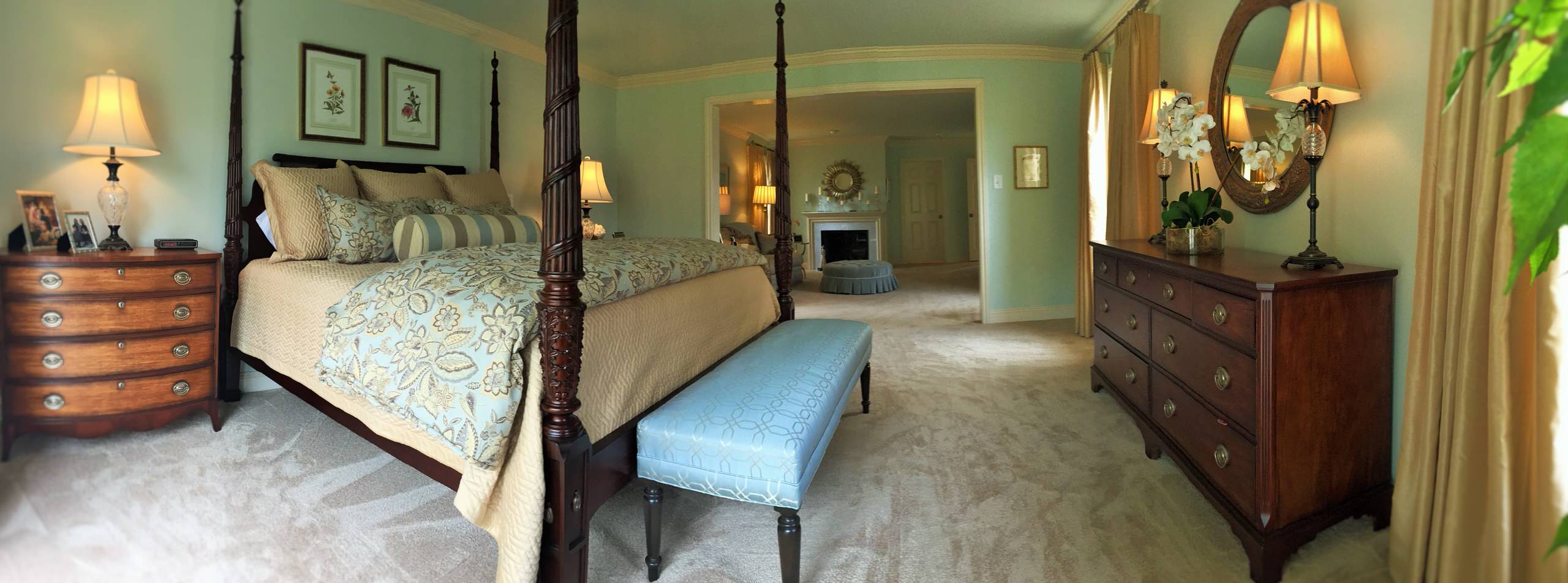 Malvern Master Bedroom & Sitting Area