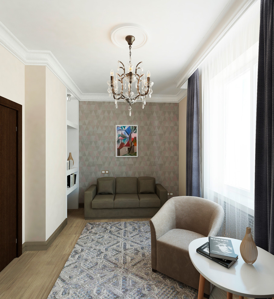 Эклектичный. Квартира для трех поколений - "Мята и папоротник"