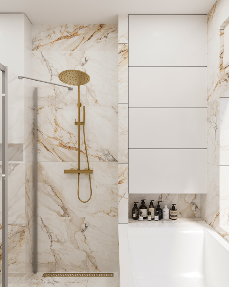 Проект квартиры в 99,2 м2 в неоклассике для молодой пары