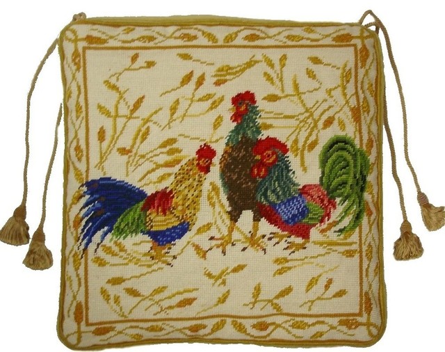 Rooster Trio Chair Pad 18 X18 Traditional Seat Cushions By Rooster Trio Chair Pad
