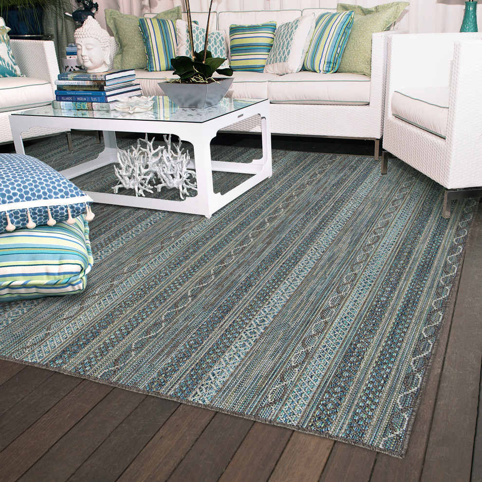 Zembra Island Indoor/Outdoor Boho Rug Scandinavian Outdoor Rugs