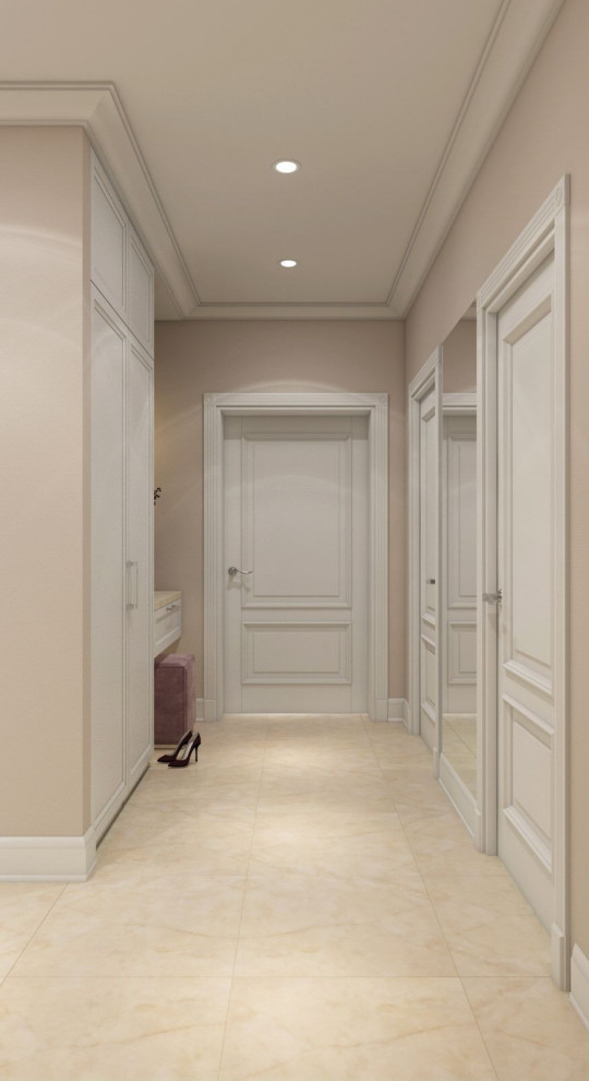 Дизайн интерьера квартиры в светлых тонах в ЖК ''Фили Сити''