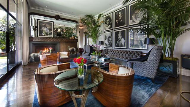 Borrow From Art Deco For Living Room Glam, Old Hollywood Glamour Living Room Decor