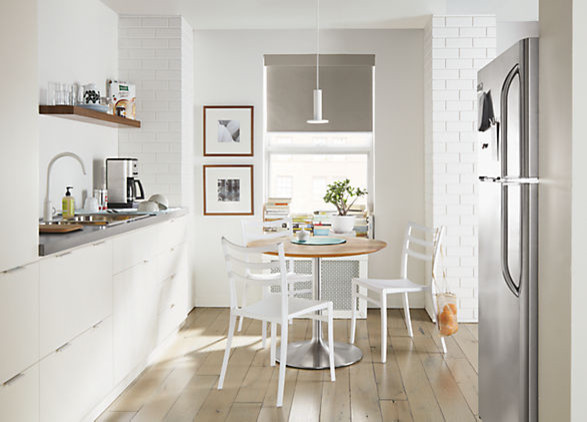 Aria Table Base with Reclaimed Top by R&B modern-kitchen