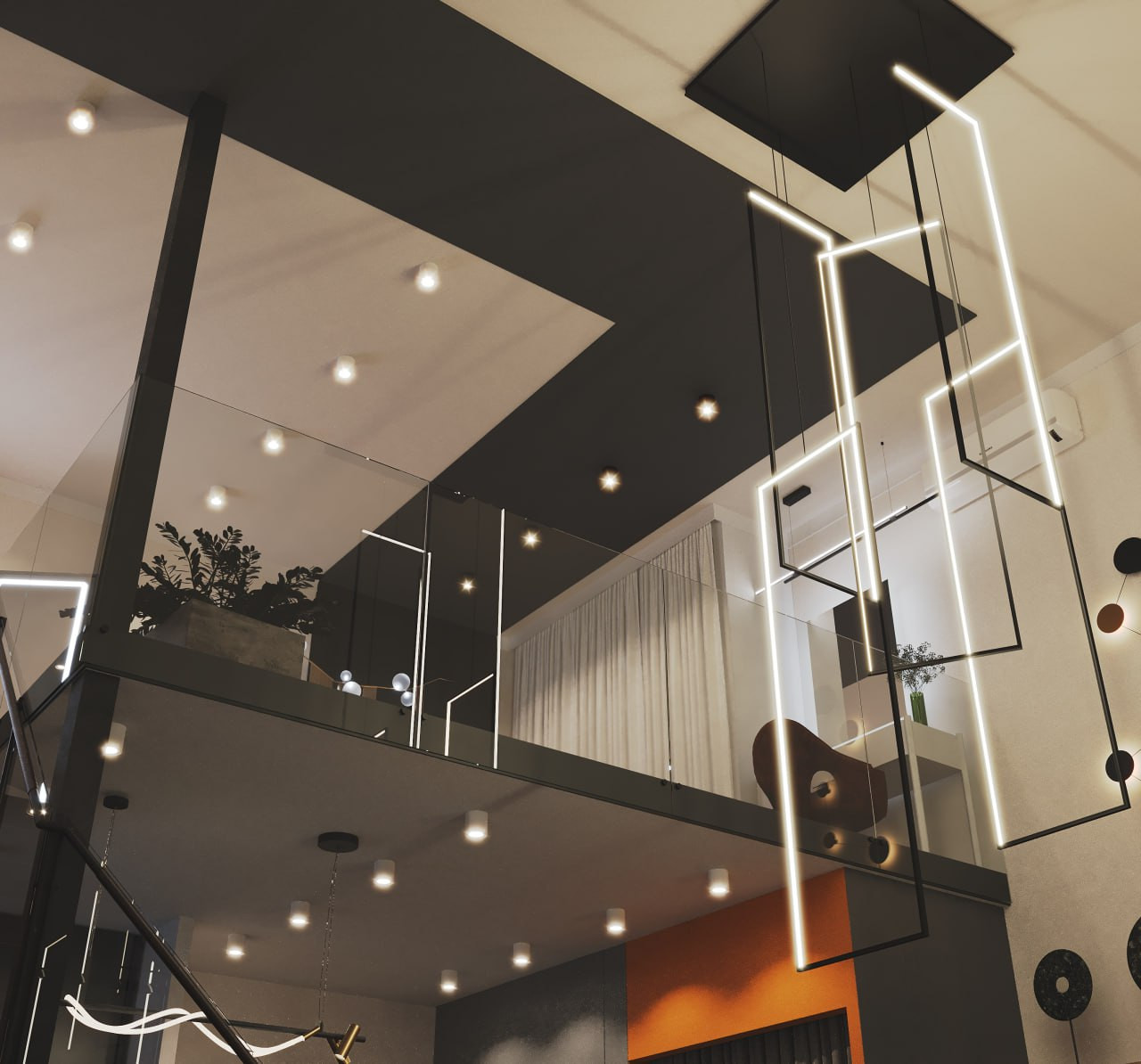 Много воздуха и света. Апартаменты для молодой пары.