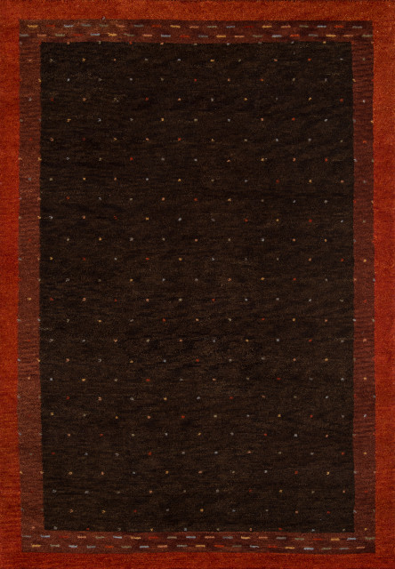 Desert Gabbeh Hand-Tufted Rug, Brown, 7'6"x9'6"
